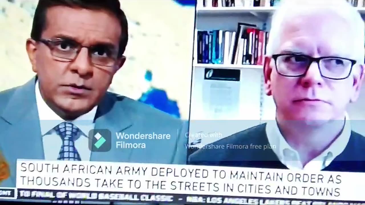 American news : south african army deployed mantain order thousand take street cities & town