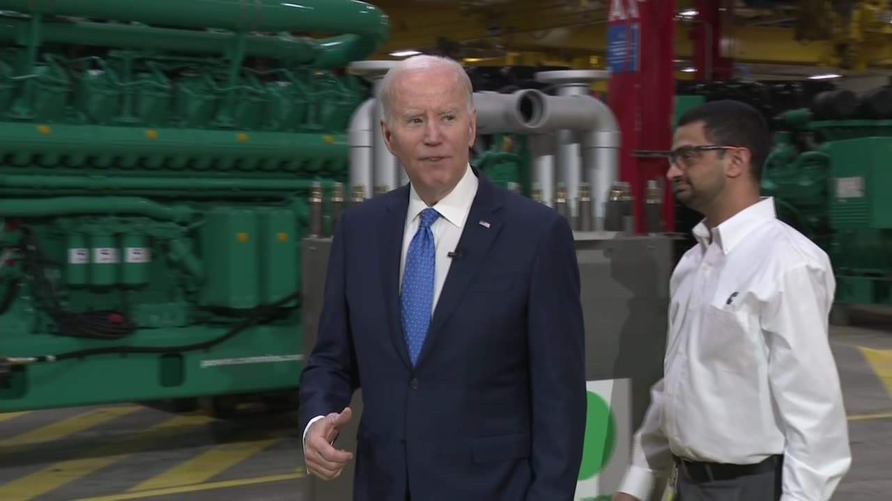 Biden questioned about Trump indictment on visit to Minnesota