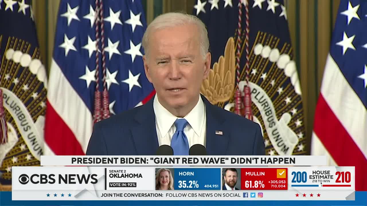 Biden praises Democrats for strong midterm performance