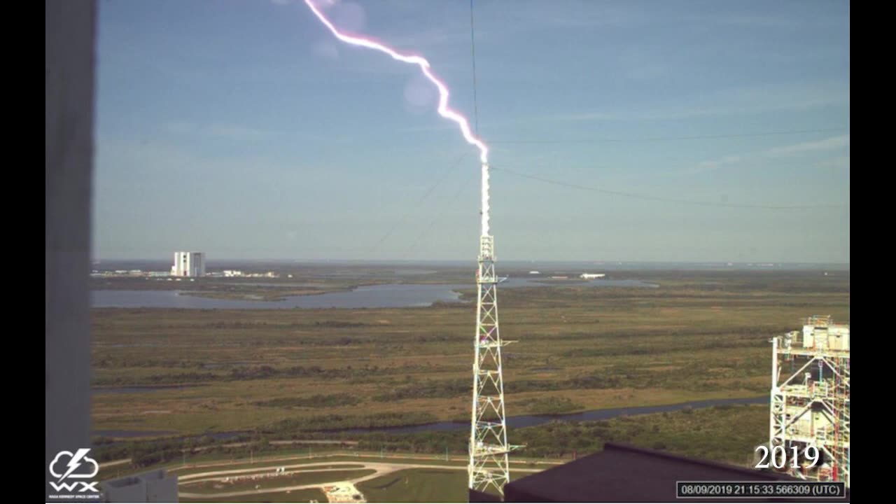 Lightning Strikes at NASA’s Kennedy Space Center