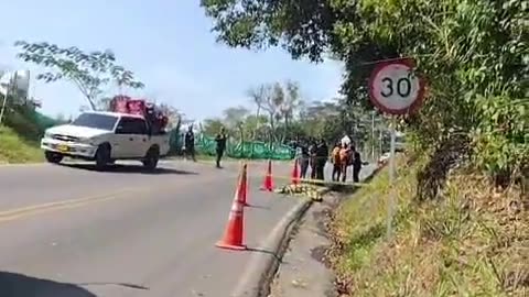 Accidente de motociclista en Guepsa Santander