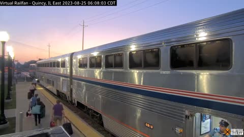 AMTRAK Galesburg IL, Quincy IL carro Especial