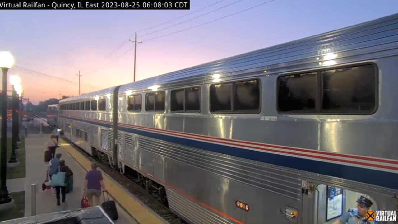 AMTRAK Galesburg IL, Quincy IL carro Especial