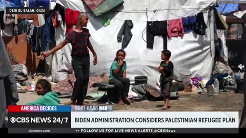 Biden is considering giving "permanent safe haven in the U.S." to Palestinian refugees