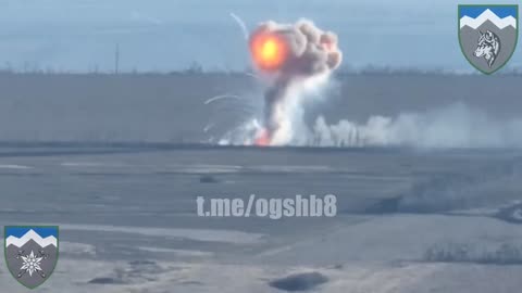 Russian Tank Detonates