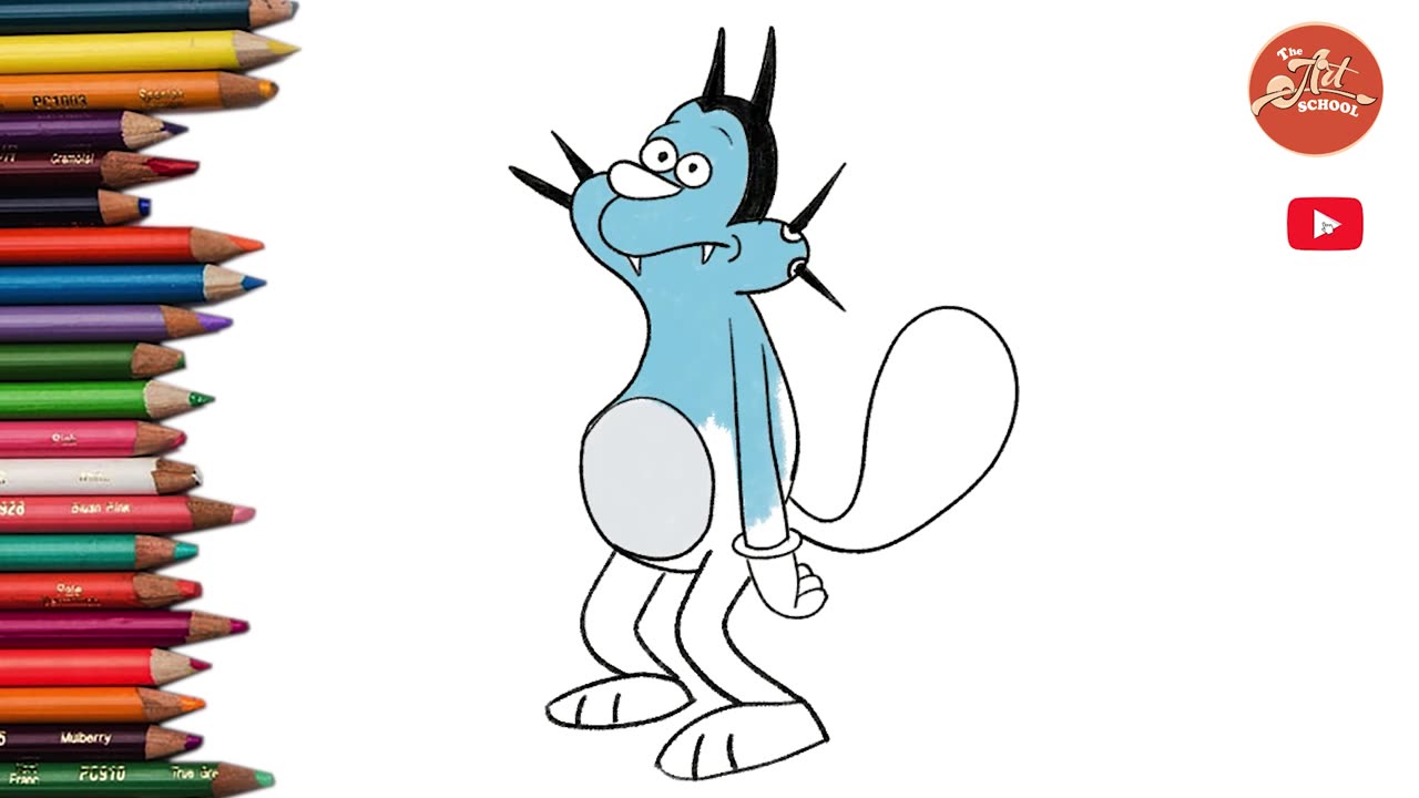 How to Draw Oggy #the_art_school