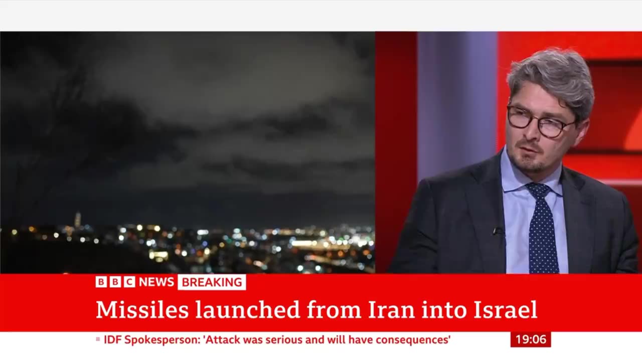 BBC ‘expert’ repeatedly condemns ISRAEL as the country is attacked by Iranian