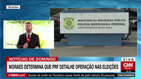 Moraes manda PRF indicar efetivo usado nos dois turnos das eleições | CNN DOMINGO