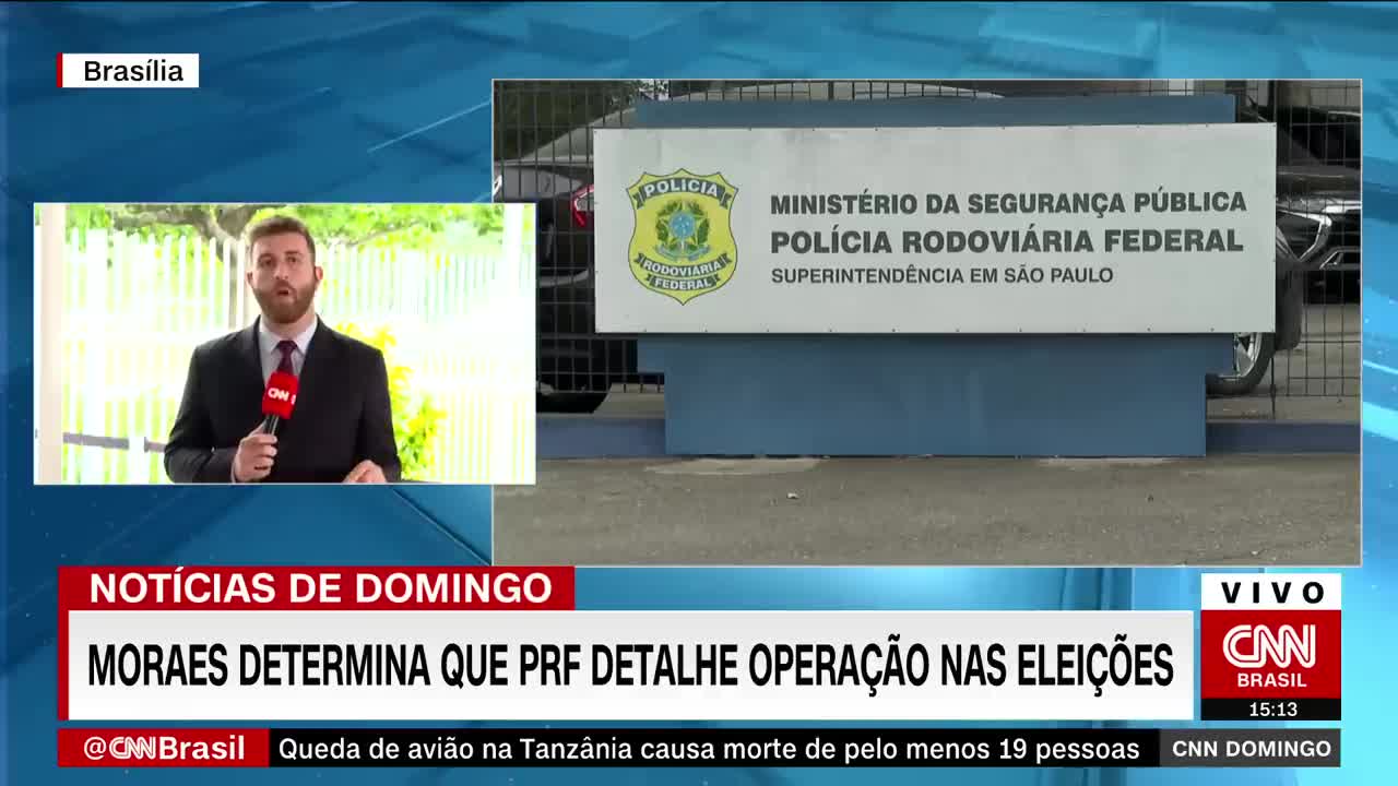 Moraes manda PRF indicar efetivo usado nos dois turnos das eleições | CNN DOMINGO