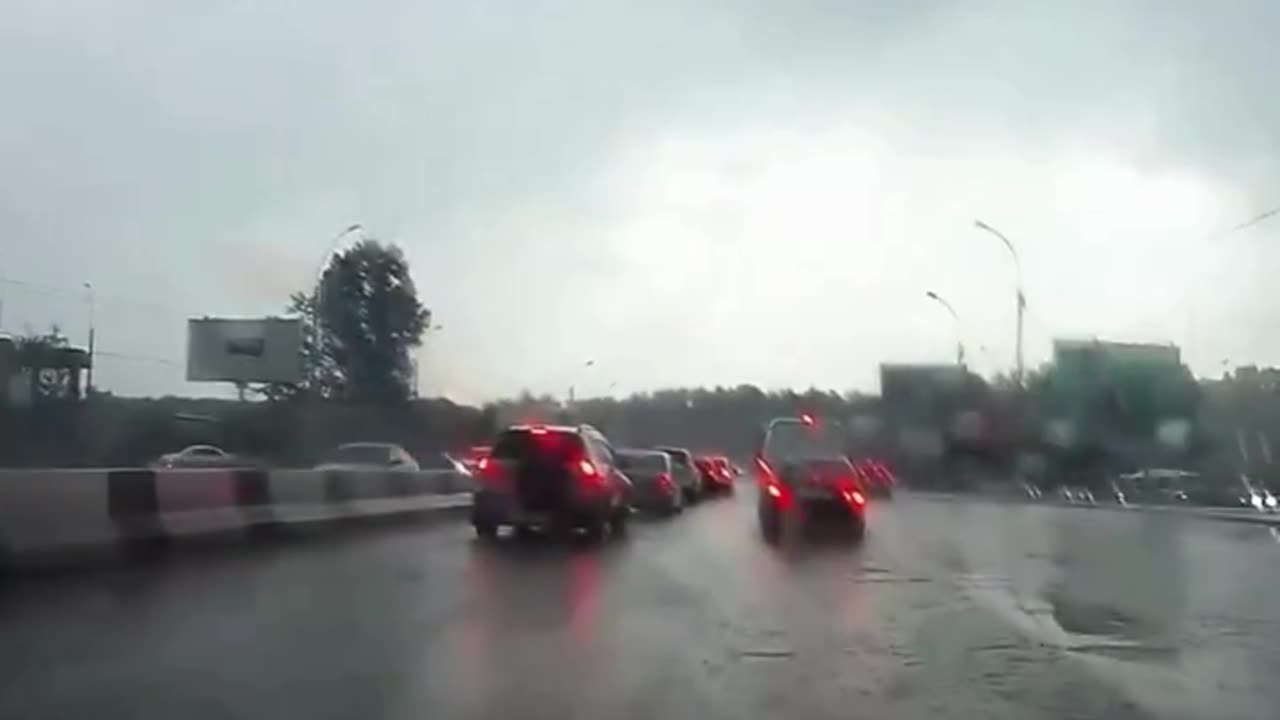 Car is Struck by Lightning Twice