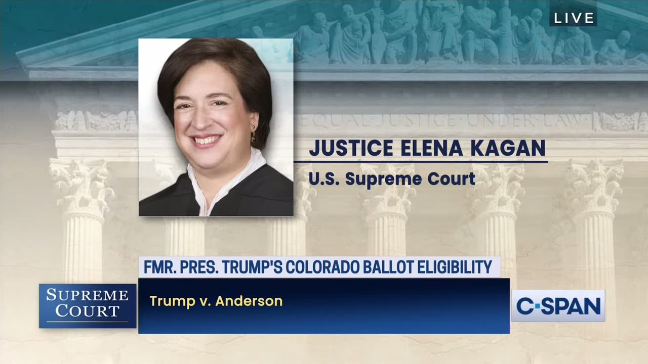 SCOTUS hearing Trump v Anderson president Trump’s Colorado Ballot Eligibility case excerpt