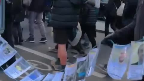 British people display some of the dead from the vaxx.