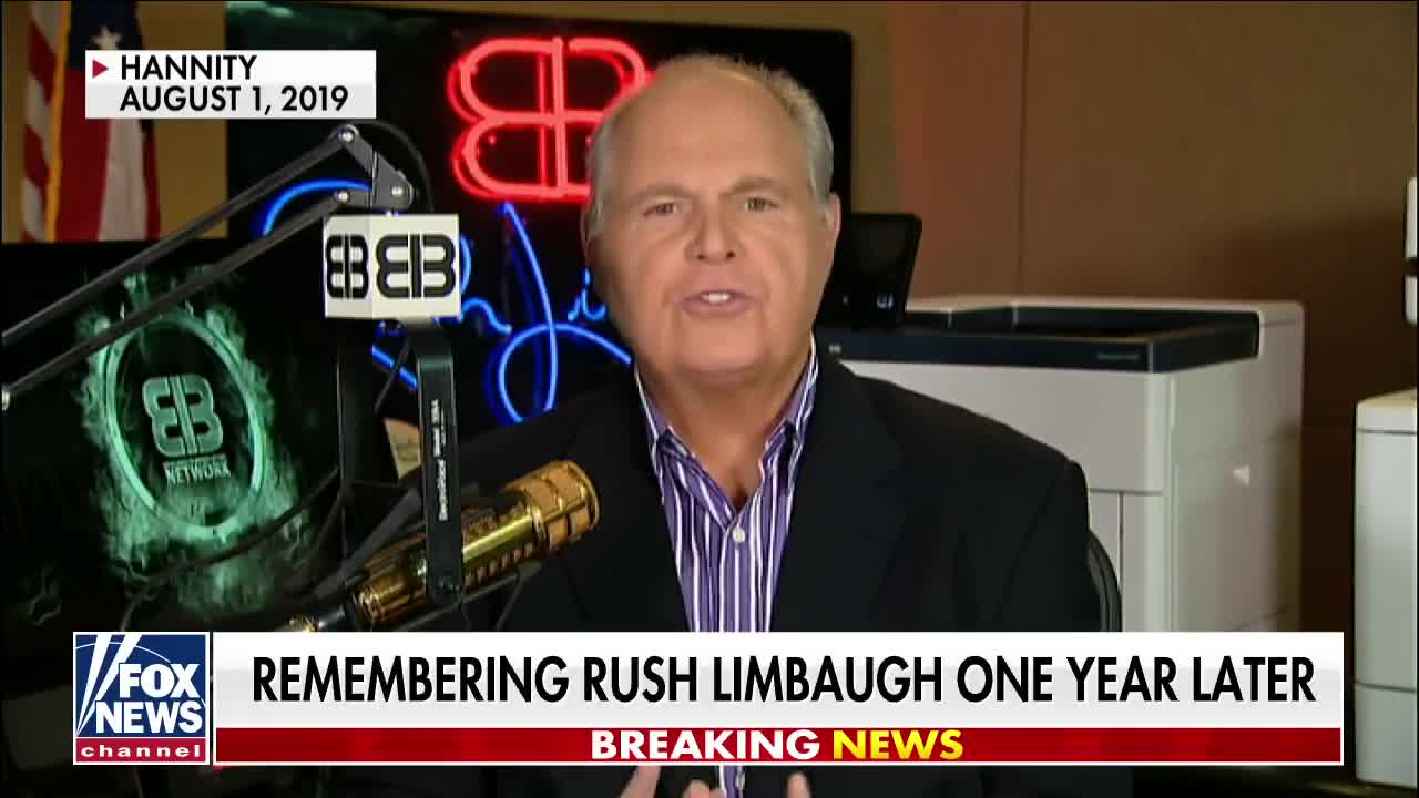 Hannity pays tribute to Rush Limbaugh