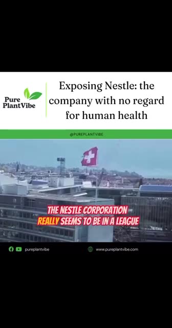 It’s time to boycott Nestle… they have no regards or morals for human life…