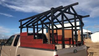 Greenhouse on a pickup - The Mobile Farm retail display