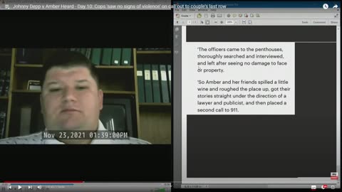 Couples react: Depp vs Heard trial, day 10 - Video Deposition of Officer Gatlin