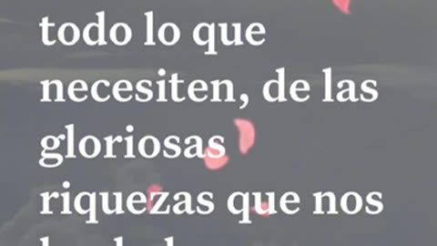 Versículo del día, Dio suplirá todo lo que necesiten