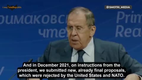 LAVROV SAYS U.S. DESTROYING EUROPE ON PURPOSE