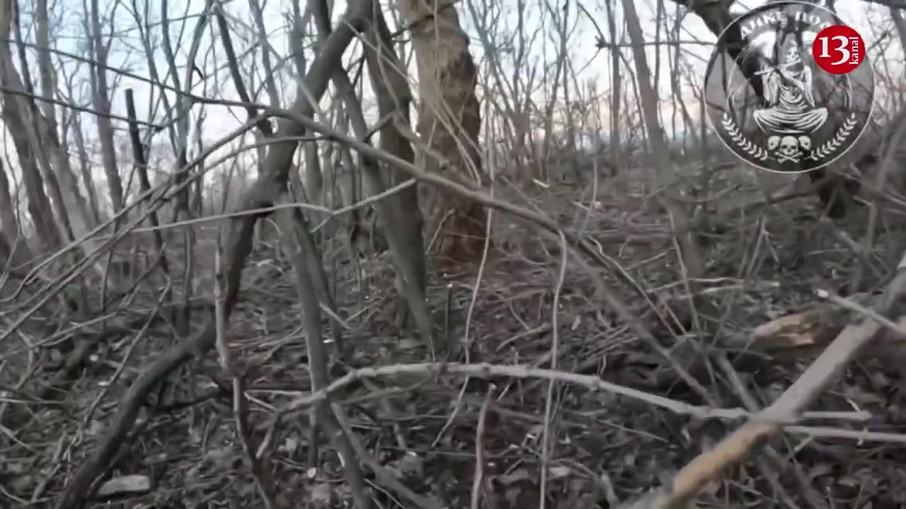 Fighters of 67th brigade advancing in forest encounter “Wagner" group - fierce firefight ensues