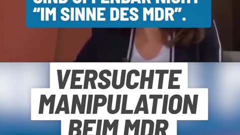 Versuchte Manipulation beim MDR