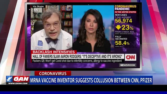 MRNA vaccine inventor suggests collusion between CNN, Pfizer