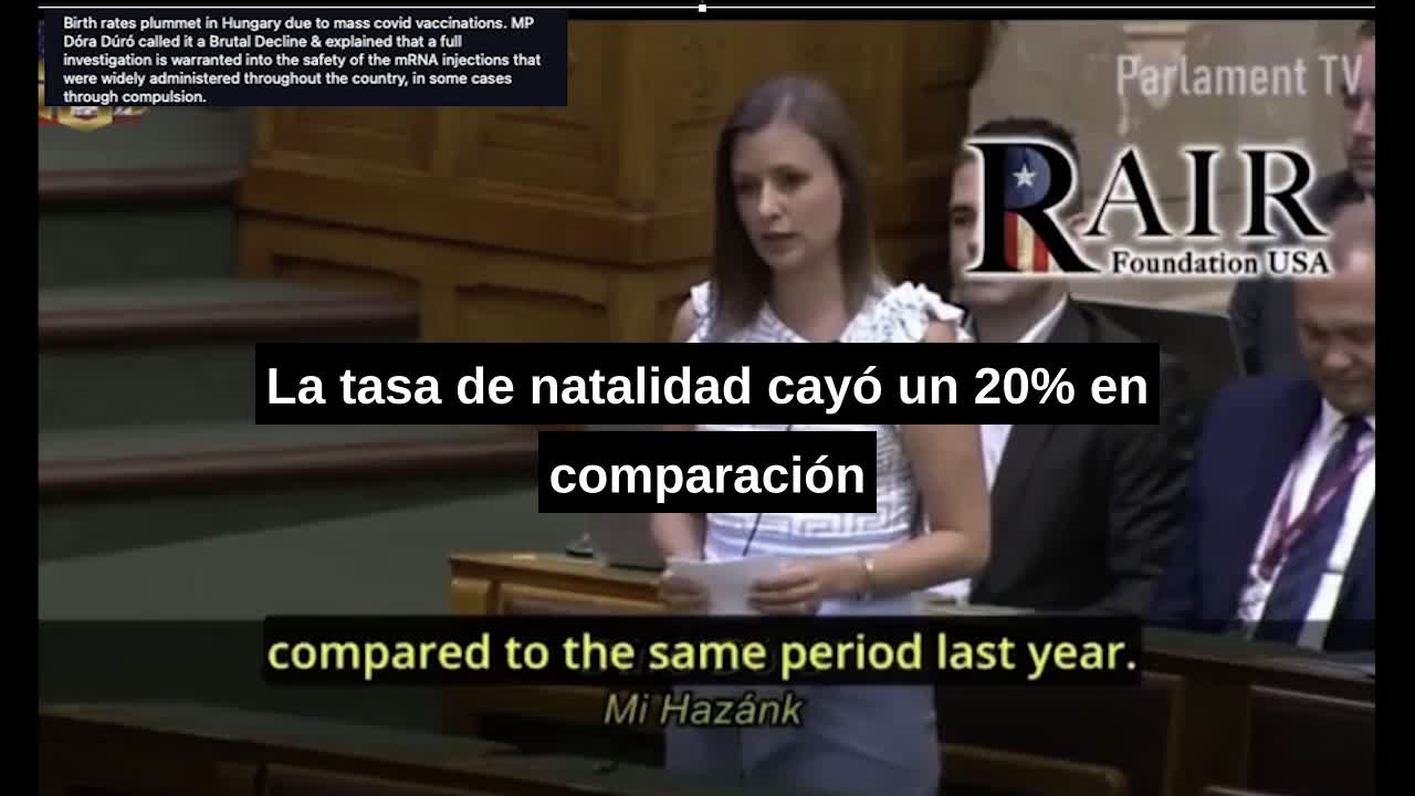 Birth rates fell by 20% - Hungary / Tasas de nacimiento caen un 20 % - Hungría