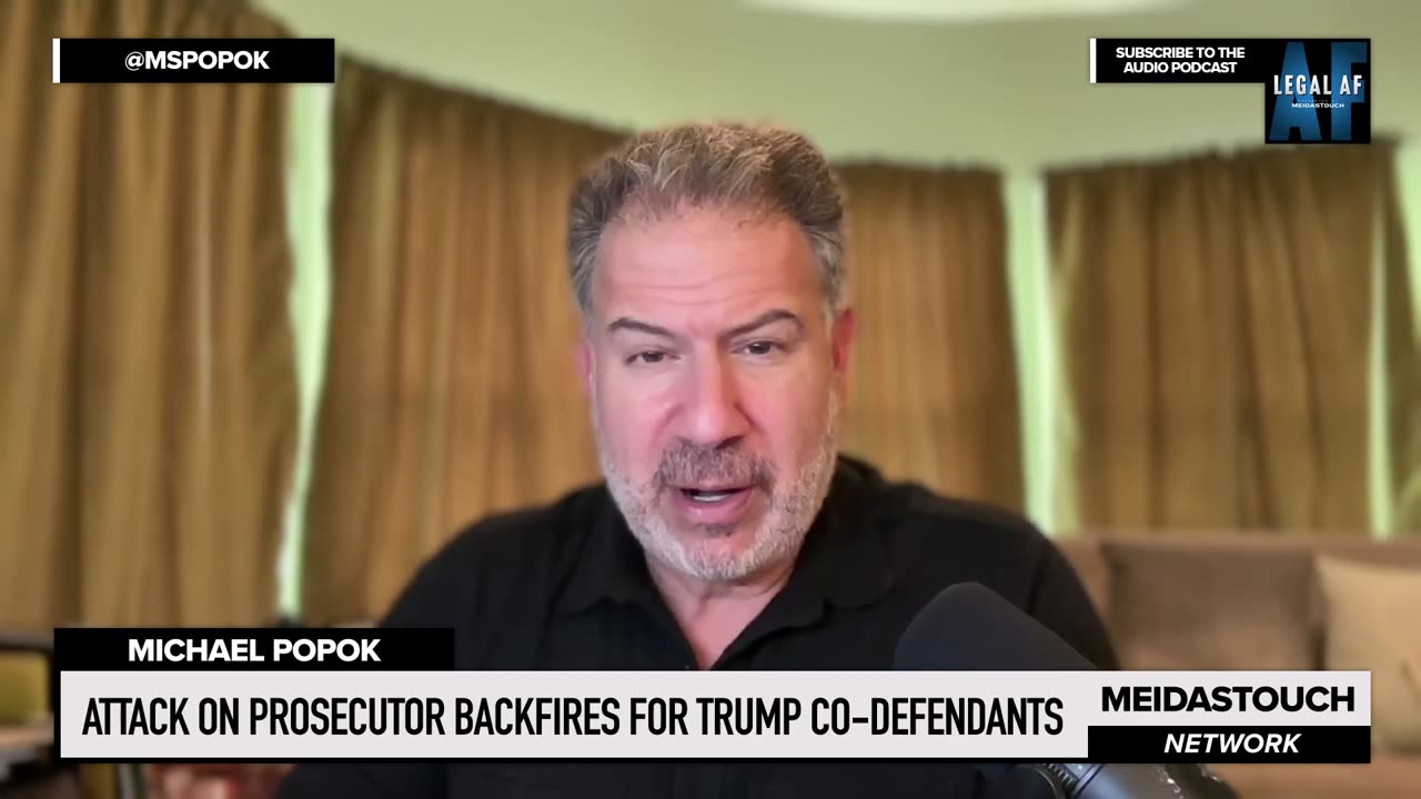 Attack on prosecutor backfires for Trump co-defendant