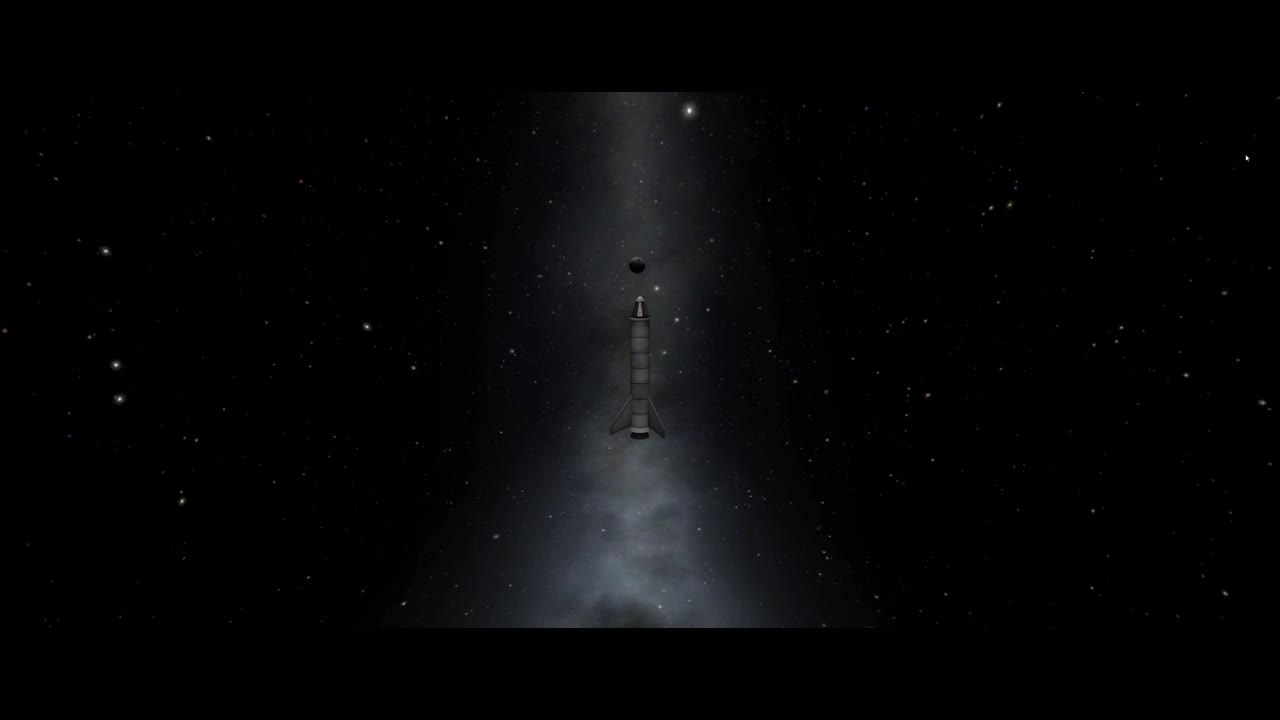 Kerbal Space Program: Floating in the glory of Mun.