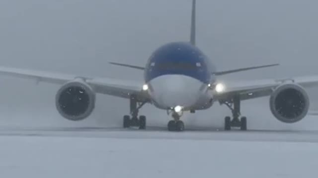 Aircraft in snow