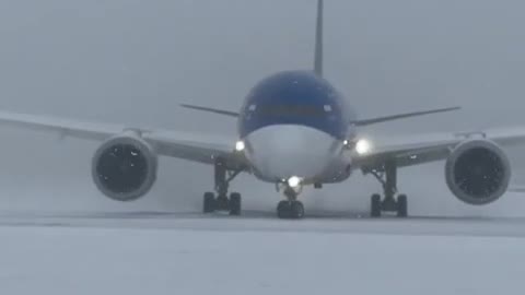 Aircraft in snow