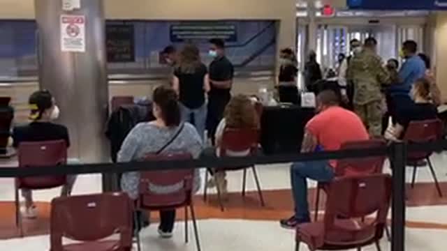 De-Populations in the airport.