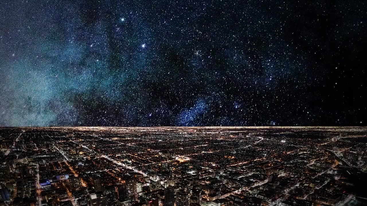 City night sky stars Beautiful view Free No Copyright Stock video not audio 1080 Full