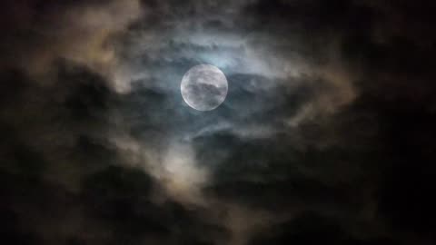 Moon And Clouds In The Night Sky Royalty Free Stock Footage No Copyright Videos