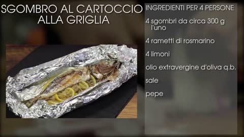 Sgombro al cartoccio alla griglia