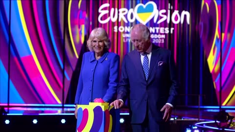 King Charles and Camilla visit Eurovision venue