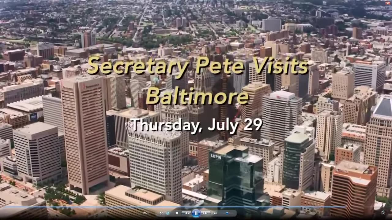 Remarks from Baltimore, MD Secretary Pete Buttigieg