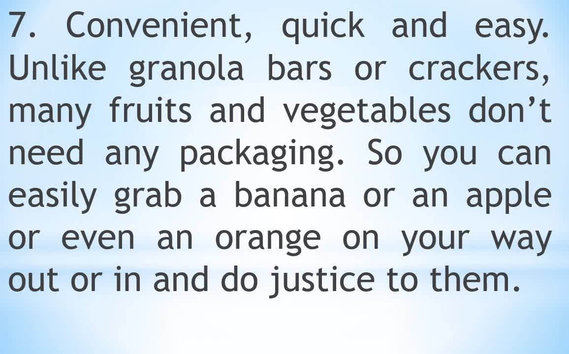 WHY YOU SHOULD EAT VEGETABLES AND FRUITS EVERYDAY