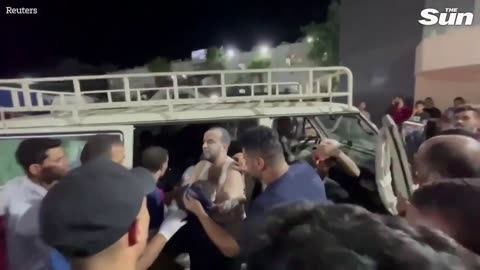 IDF footage of real explosion at Hospital done by Muslims