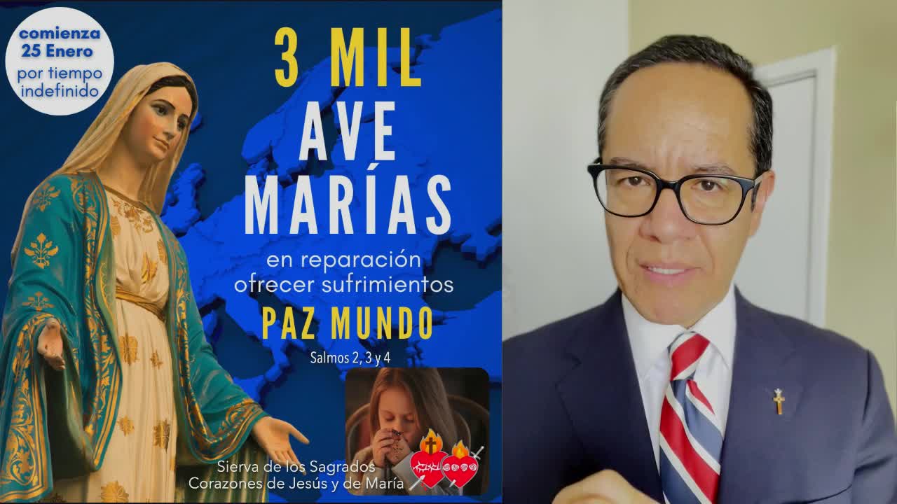 Rezar 3 mil Ave Marías ante la guerra, pide la Virgen a la Sierva de los Sagrados Corazones