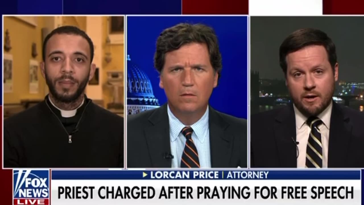 Father Sean Gough talks about being charged after praying for free speech