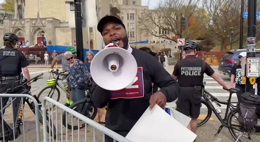 Joe Allen at the Obama/ Fetterman Rally: One black man managed to steal the show
