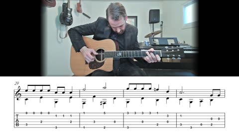 I've Been Working on the Railroad - Fingerstyle Guitar Lesson (Sheet Music + TAB)