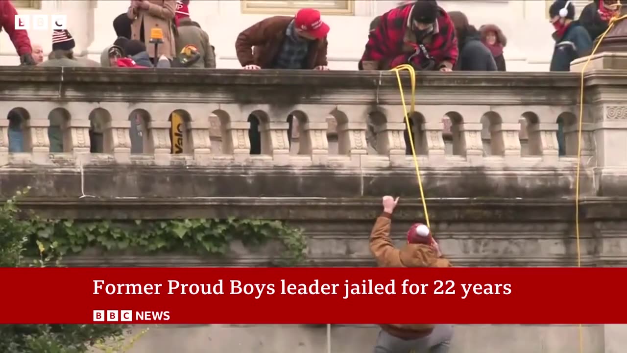 Ex-Proud Boys leader Enrique Tarrio jailed for 22 years#BBC News#UScapitol#January6