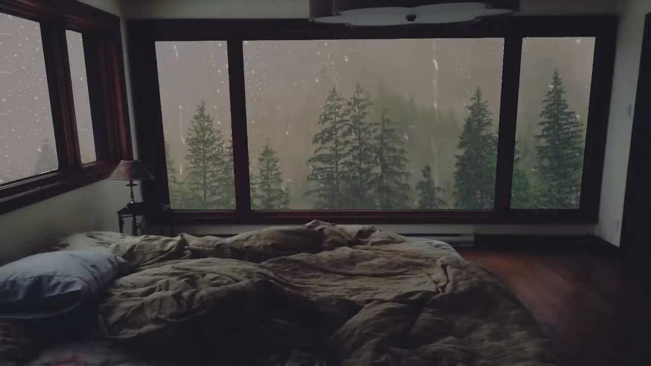 Rain sounds to fall asleep peacefully