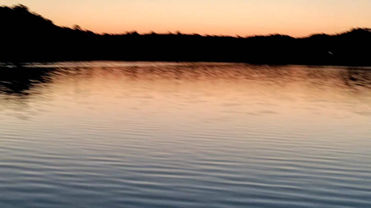 Beautiful sunset on a lake