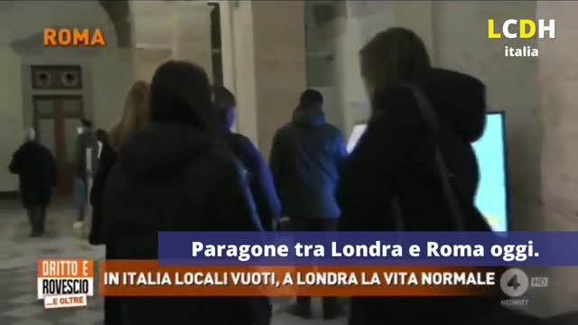 Dritto e rovescio: il paragone tra Londra e Roma.