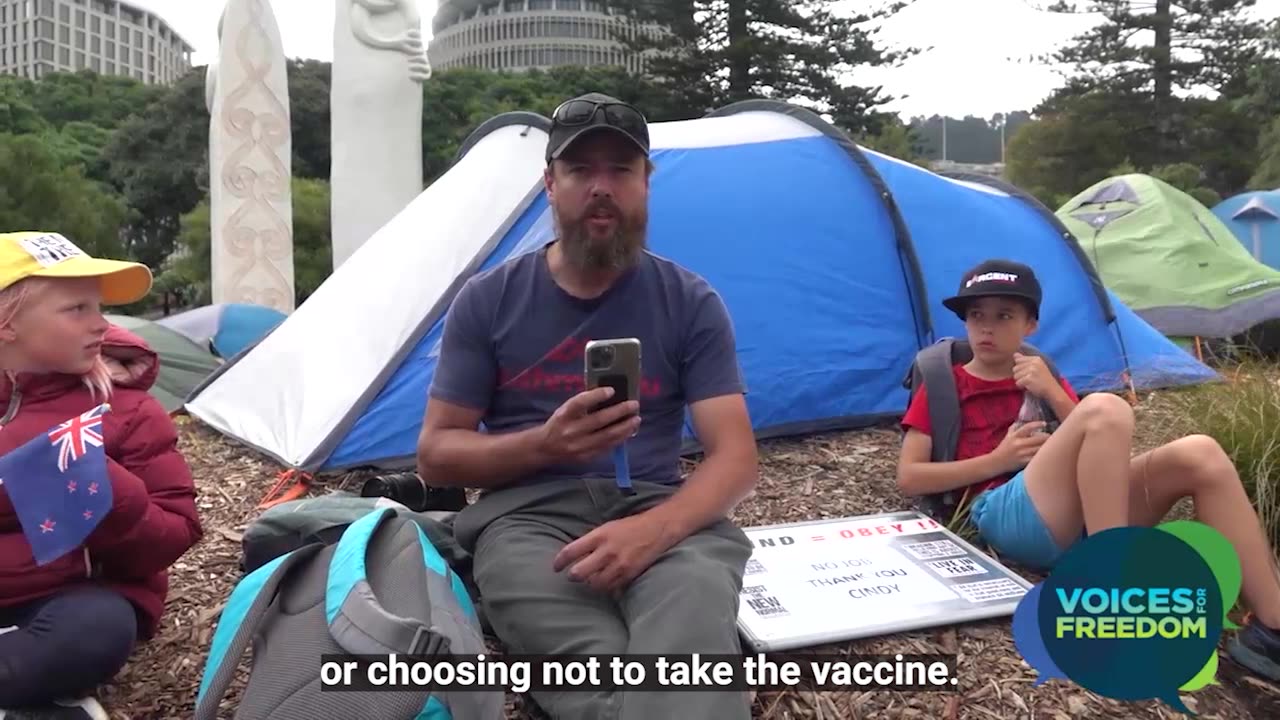 Peaceful Protest in Wellington - Rene speaks out