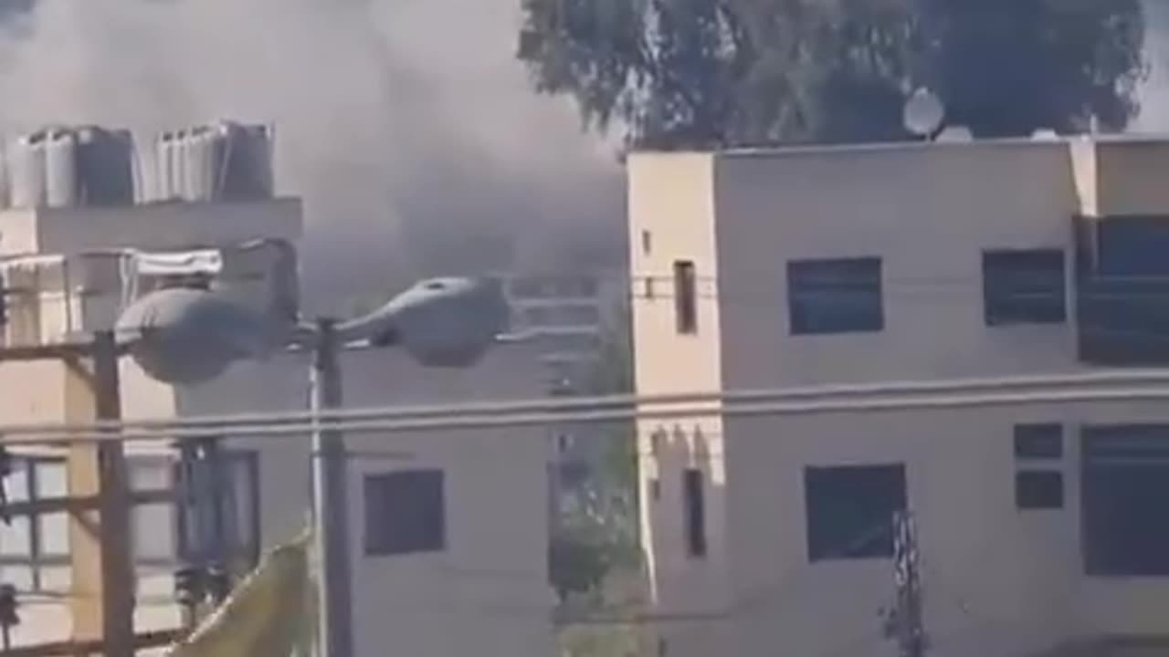 Live footage of more than 10 Israeli airstrikes exploding in Nabatieh - Lebanon 🚨