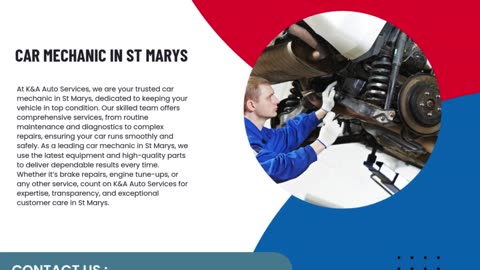 Finding the Right Car Mechanic in St Marys for Reliable Repairs and Maintenance