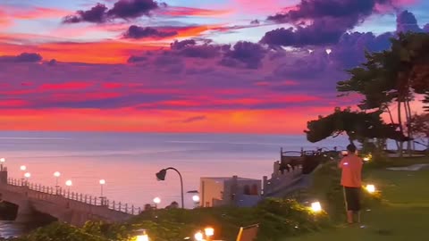 The sunset is so beautiful, I miss you so much. #sunset #fyp
